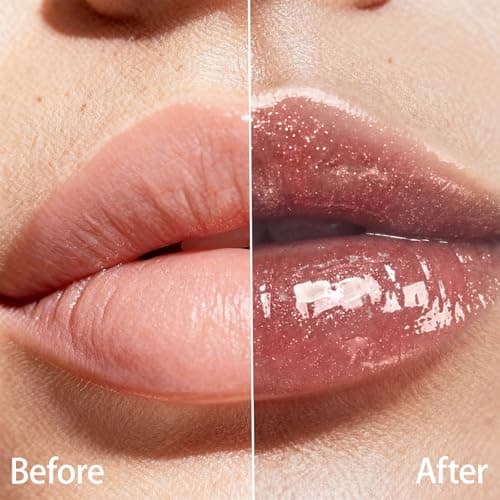 HECI BEAUTY Glitter Lip Gloss, Hydrating High Shine Lipgloss for Women, Non-Sticky Plumping Lip Oil with Vitamin E, Long Lasting Shimmer Finish for Daily Makeup, Mauve, 0.21 fl oz - Thumbnail 5