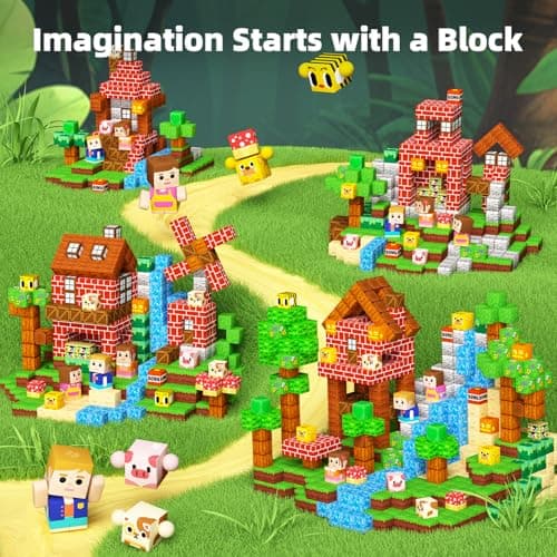 idoot 100PCS Magnetic Building Blocks for Kids, Magnetic Blocks Game for Boys and Girls, STEM Sensory Building Toys for 3 4 5 6 7 8 9 10 11 12 Year Old Christmas Birthday Gifts - Thumbnail 4