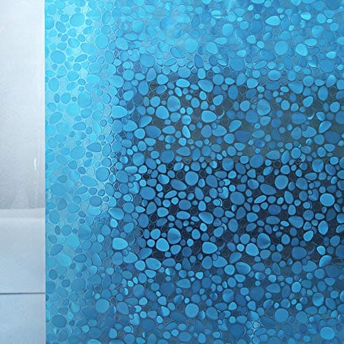 Bostofy Waterproof Shower Curtain Liner 8G EVA Thick Shower Curtain with Heavy Duty 3 Bottom Magnets, Shower Liner for Shower Stall, Bathtubs, 3D Pebble Pattern, 72 x 72,12 Hooks - Image 1