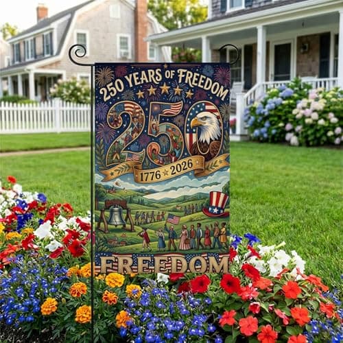 250 Anniversary Usa Garden Flag 12x18 Inch, Double-Sided 1776-2026 Commemorative 250 Anniversary Usa Flag, Outdoor Patriotic Decorations for Yard - Thumbnail 6