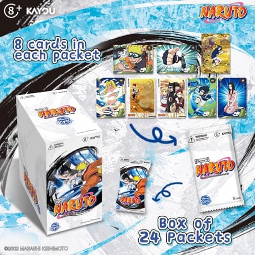 KAYOU Naruto-Smriti Heaven Scroll Collectible Trading Card Box, Series 1, 158 Card Types, 24 Packs, 8 Cards per Pack, Ages 8+ - Thumbnail 2