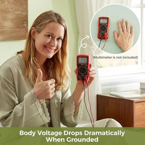 Bamboo Viscose Grounding Sheets, 10% Silver Infused Grounding Cooling Bed Sheets, Silky Breathable Than Cotton for Hot Sleeper, 15 Deep Pocket Grounded Fitted Sheets Only, King - Thumbnail 5