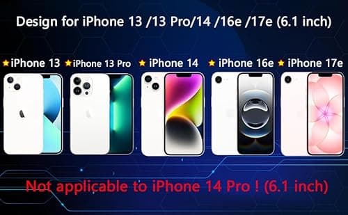 JESOHO Colorless Blue Light Screen Protector for iPhone 13/13 pro/14/16e/17e[6.1 Inch] Tempered Glass Films, HD Clear, 9H Hardness, No Bubbles, Case Friendly 2 pack - Thumbnail 2
