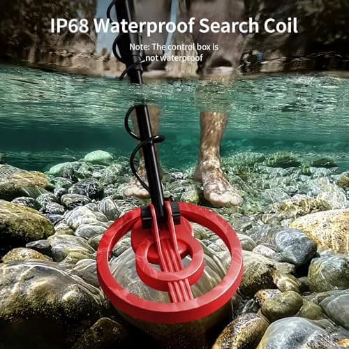 2026 Latest Metal Detector for Adults, Professional Waterproof & Adjustable Stem, Higher Accuracy Gold Detector with LCD, Advanced DSP Chip, 2.26 Pounds Lightweight Suitable for Beach and Backyard - Thumbnail 5