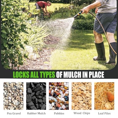 Mulch Glue for Landscaping 1.25 Gallon, Ultra Concentrated Rock Glue & Gravel Binder, Long-Lasting Non-Toxic Mulch Stabilizer, Fast-Dry Adhesive Mulch Lock for Pea Gravel, Paths, Patios & Garden Beds - Thumbnail 4
