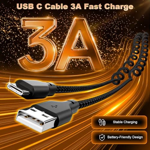 USB A to USB C Coiled CarPlay Cable [2-Pack, 3ft], Auto Coiled Retractable iPhone Car Cord Retractable Fast Charge Cord for Car, Compatible with iPhone 17/16/15 Plus/Pro/Pro Max/Samsung Galaxy S23 - Thumbnail 3