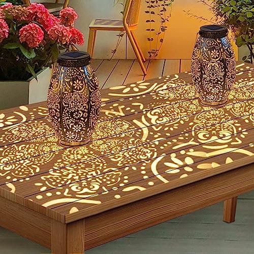 2Pack Owl Solar Outdoor Lanterns Waterproof, Large Decorative Garden Solar Lights for Table, Patio, Yard, Lawn Ornaments, Birthday Mothers' Day Gifts for Mom Dad ( Antique Bronze) - Image 1