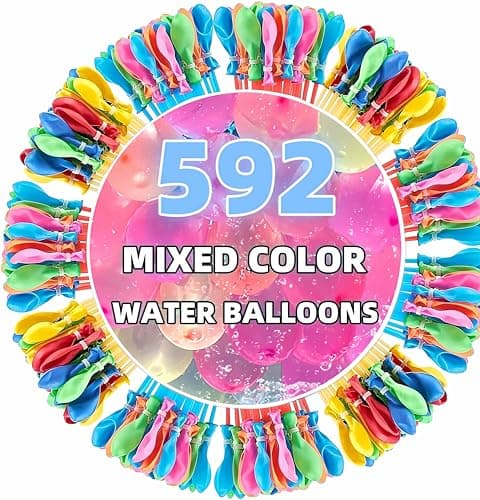 Summer Water Toys Magical Quick Fill Water Balloons for Pools and Water Companions 592 Balloons (ED)