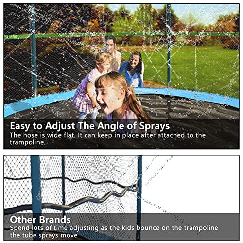 Jasonwell Trampoline Sprinkler Kids Outdside: Trampoline Accessories Waterpark Tropical Party Summer Outdoor Fun Water Games Toys Sprinklers Backyard Water Park Activity Toy for Kids Boys Girls (39FT) - Thumbnail 4
