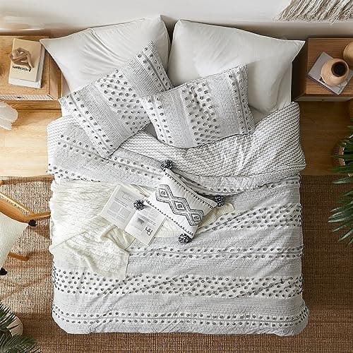 Geniospin Twin Comforter Set for Girls- 5 Pieces Pom Tufted Bed in A Bag Twin Bedding Sets with Sheets, Pillowcases & Shams, All Season Kids Comforter Set - Thumbnail 5