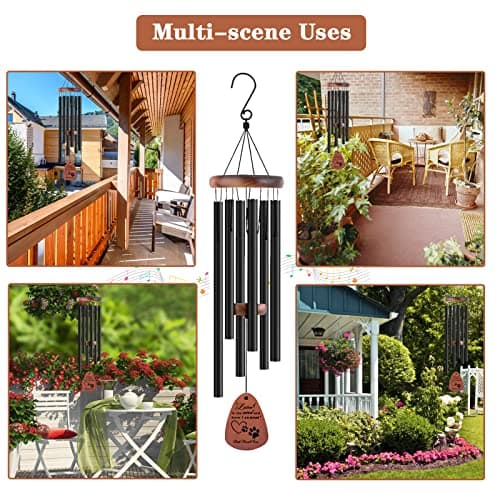 Dog Memorial Gifts, 28" Pet Memorial Wind Chimes, Loss of Dog Sympathy Gift, Pet Loss Passing Away Remembrance Bereavement Gift - Thumbnail 6