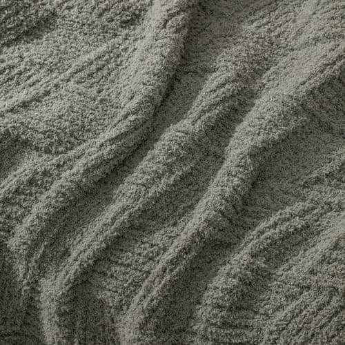 bearberry Super Soft & Fuzzy Minky Throw Blanket Lightweight All-Season - Diamond Stitch Plush Fleece for Couch, Bed, Sofa | Machine Washable Cozy Gift for Women, Men, Home (Grey, 50”x60”) - Thumbnail 3