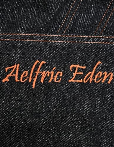 Aelfric Eden Baggy Barrel Jeans Plaid Big Pocket Wide Leg Denim Pants Unisex Casual Oversized Y2K Streetwear Hip Hop Jeans Black 30 - Thumbnail 4