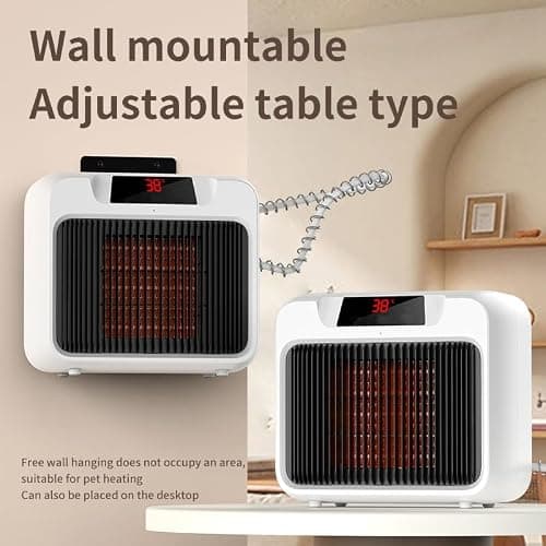 600W Dog House Heater,Anti-Bite Cord Heated Dog House,Wall-Mounted Dog HeaterKeep Your Pet Warm and Happy UL Tested for Safety (white) - Thumbnail 4