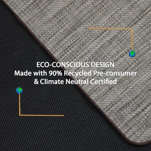RccugmatS Chair Mat for Hardwood & Tile Floor, 36" x 48" Heavy Duty Office Chair Mat for Rolling Chairs, Anti Slip, Non-Curve, Floor Protector for Home Office, Heathered Gray - Thumbnail 4