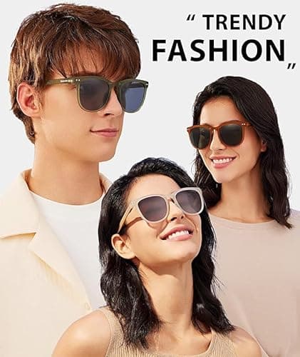 BENEUNDER Polarized Sunglasses for Men Women, Ultra Lightweight Folding Sunglasses with Organizer - Thumbnail 2