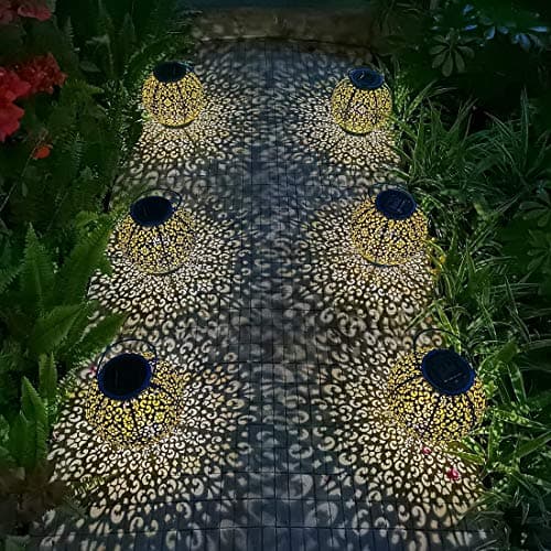 Go2garden Big Solar Outdoor Lanterns Waterproof, Gifts for Dad Mom Garden Yard Decor Lights for Patio,Balcony Party Ornaments, Birthday Mothers Day Gifts for Wife Grandma (1 Pack, Teal Blue) - Thumbnail 5