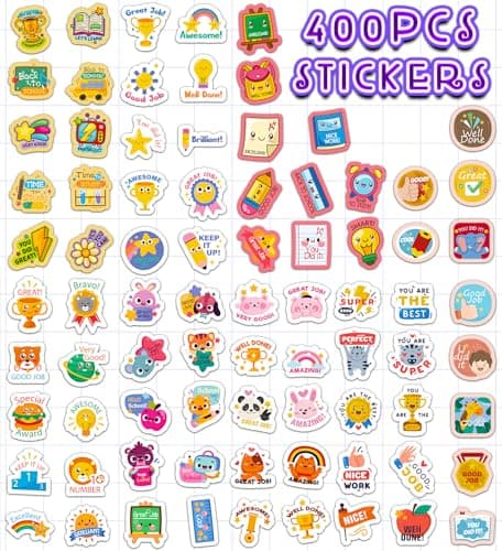 Back to School Supplies,400 Pcs Teacher Motivational Stickers for Kids - Thumbnail 2