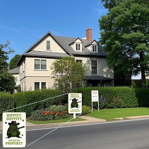 Carastora Funny Frog Metal Sign, Rustic Vintage Room Decor for Bedroom Door, Humorous “Stay Away” Warning Plaque, Garden and Garage Wall Art, 8x12 Inches - Thumbnail 2