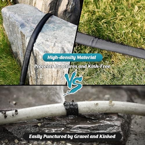 Itsonestep Garden Hose 100ft, 3/4GHT Non-Expanding Water Hose Lightweight, Flexible Garden Hose with 10 Function Nozzle, Kink-Free, Sturdy, High-Pressure, Abrasion Resistant Hoses for Yard, Garden - Thumbnail 5