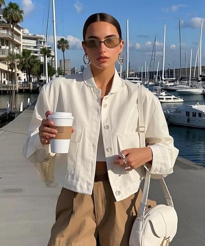 OUKEMAX Retro Cat Eye Sunglasses for Women – UV400 Protection, Lightweight Square Frame Shades for Travel, Driving, and Everyday Style - Thumbnail 5