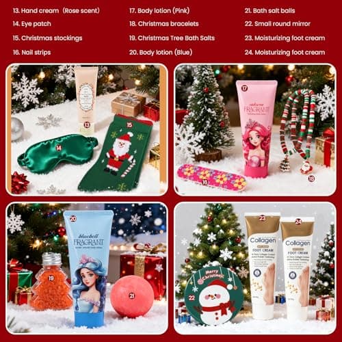 Advent Calendar 2026-24 Days of Luxury Bath & Body Gifts Set, Christmas Countdown Calendar Holiday Gifts, Skincare Beauty Gift Baskets - Thumbnail 5