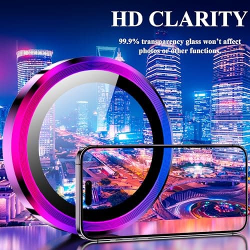 YWXTW Screen Protector (6.7 inch) for iPhone 14 Pro Max, 9H Tempered Glass, Scratch Resistant, Waterproof, Glossy, 1 Set - Thumbnail 5