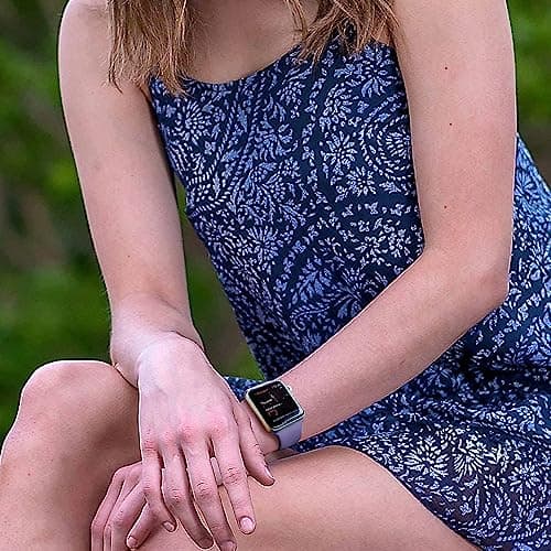 MITERV Compatible with Apple Watch Band 38mm 40mm 41mm Women Men Soft Silicone Sport Strap Replacement Wristbands with Classic Clasp for iWatch Series 8 7 6 5 4 3 2 1 Ultra SE 6Pack - Thumbnail 5