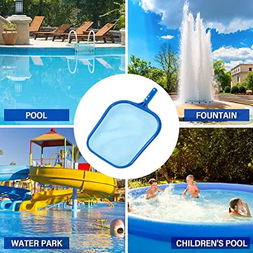 coclothy Pool Net - Pool Skimmer Net with Plastic Frame, Skimmer Net with Fine Mesh Net, Pool Nets for Cleaning Leaf of Swimming Pools, Spa, Hot Tubs - Thumbnail 3