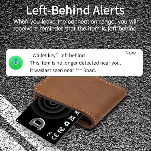 Slim Wallet Tracker Smart Card, Ultra Thin Air Tracker Tag Work with Apple Find My(iOS Only) Rechargeable Tracker Wireless Charging IP68 Waterproof Card Tracker for Wallet,Luggage Tag,Bags - Thumbnail 3
