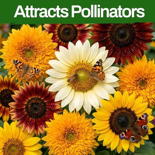 LUOJIBIE Sunflower Seeds 5 Varieties Mixed, 1500+ Sunflower Seeds for Planting 2026, High Germination Non-GMO, Wildflower Seeds for Planting Indoor Outdoor, Open Pollinated - Thumbnail 4
