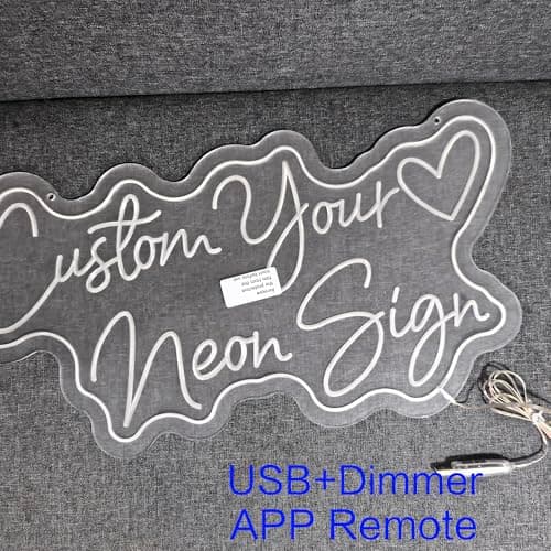 Klampo Custom Neon Sign, New Process Custom Double Content, USB Powered - Thumbnail 4