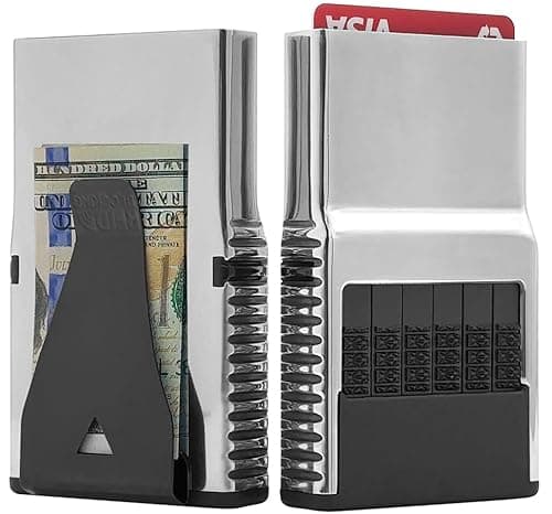 ACM 3.0 Solid Aluminum RFID Blocking Wallet - Premium Metal Wallet with Exact Card Selection, Scratch Free Card Storage, Removable Cash Clip (Trophy Polished) - Image 1