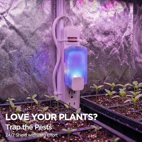 Fruit Fly Traps for Indoors(1 Device+5 Refills) for Fruit Flies, Gnats, Flying Insects, Moths, Bugs, Fungus, 3-in-1 UV/Blue/Yellow Light Plug-in Gnat Traps, No-Mess Bug Zapper, 7 * 24hrs Pest Control - Thumbnail 6