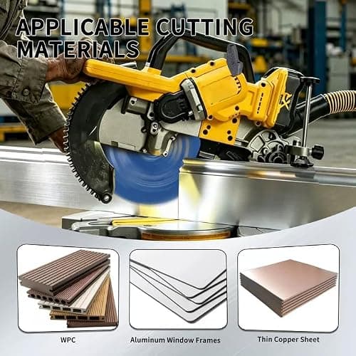 SawWorks 12 Inch 60T Circular Saw Blade TCG Carbide Tipped, Multi-Purpose Cutting Saw Blade for Non-Ferrous Metal Aluminum & Plastic with 1" Arbor for Table Saws & Miter Saws - Thumbnail 4