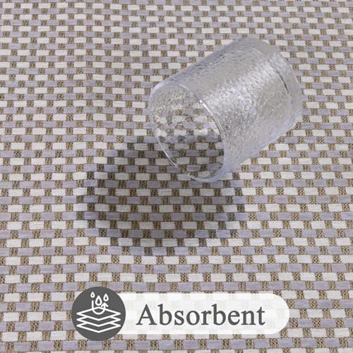 U'Artlines Door Mat 36"x59",Non Slip Rubber Backing Floor Mats, Absorbent Dirt Resistant Low-Profile Doormats, Front Door Mat Rug for Indoor Outdoor Entry, Patio, Porch Grey - Thumbnail 3