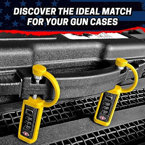 Cedar Mill TSA Approved Gun Case Lock – Durable, Cut-Resistant Security TSA Locks for Gun, Pistol, Revolver Case or Firearms – Child-Safe Trigger Locks for Rifles and Shotguns - Thumbnail 5