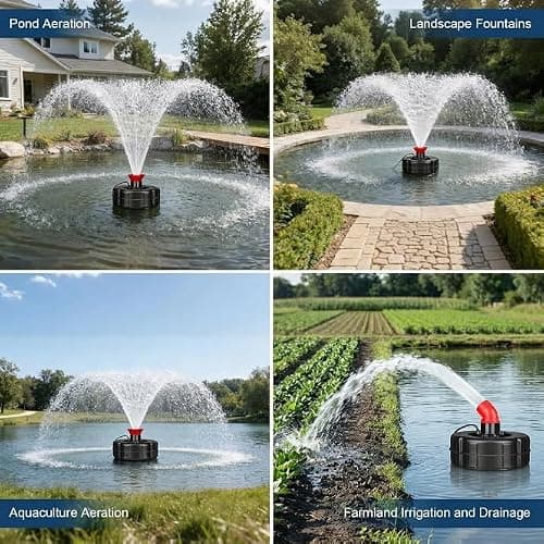 BOFEKTE Pond Fountain Aerator, 1HP 110V 15000 GPH Fountain Pump - Thumbnail 5