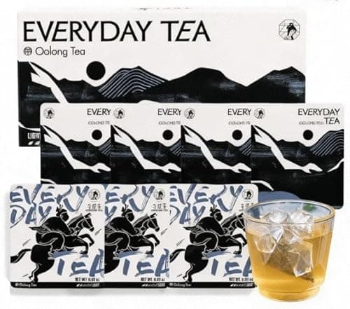 Chayan Oolong Tea Bags,Authentic Roasted Chinese Oolong, Fast Hot Brew or 8-Min Cold Brew, Calming Oolong Tea loose leaf Individually Wrapped Everyday Tea, 7 Count, 0.07 oz Each