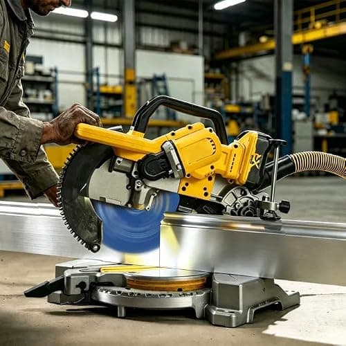 SawWorks 12 Inch 60T Circular Saw Blade TCG Carbide Tipped, Multi-Purpose Cutting Saw Blade for Non-Ferrous Metal Aluminum & Plastic with 1" Arbor for Table Saws & Miter Saws - Thumbnail 3