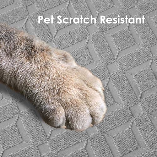 Genina Couch Cushion Covers Waterproof, Stretch Sectional Couch Covers, Sofa Cushion Cover Washable, Non Slip Magic Sofa Cover with Elastic Bottom and Straps, Pet-Friendly (2 Seater + 1 Chaise) - Thumbnail 5