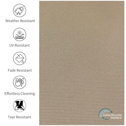 Garden lucky Outdoor 22"x24" Deep Seat Patio Cushion Set of 2, Outdoor Chair Cushions with Water-Resistant UV Resistant Weather Resistant Sectional Sofa Pad and Removable Covers,Beige - Thumbnail 4