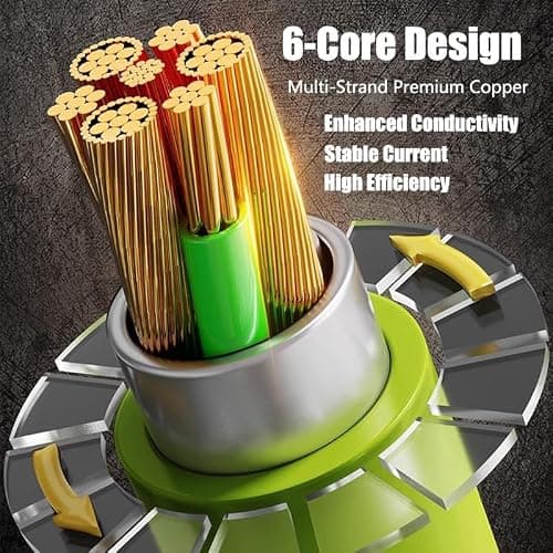Teilybao USB C Cable, 240W 4.92FT 6A Fast Charging USB C Charger Cable with LED Display, Zinc Alloy Silicone USB C to USB C Cable for iPhone 16/Pro/Plus/Pro Max, MacBook, iPad Pro, Galaxy S24/S23 - Thumbnail 3