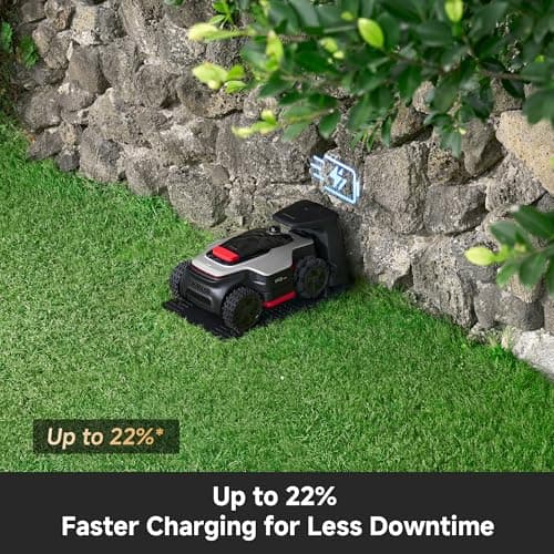 [All-Terrain Wire-Free] DREAME A3 AWD 1000 Robot Lawn Mower, 360° 3D LiDAR & AI Dual Vision Smart Robotic Mower for 0.25 Acre, 80% Slopes & 45min Fast Charge for Homeowners with Large/Steep Lawns - Thumbnail 5