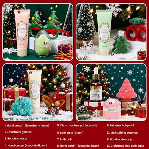 Advent Calendar 2026-24 Days of Luxury Bath & Body Gifts Set, Christmas Countdown Calendar Holiday Gifts, Skincare Beauty Gift Baskets - Thumbnail 4
