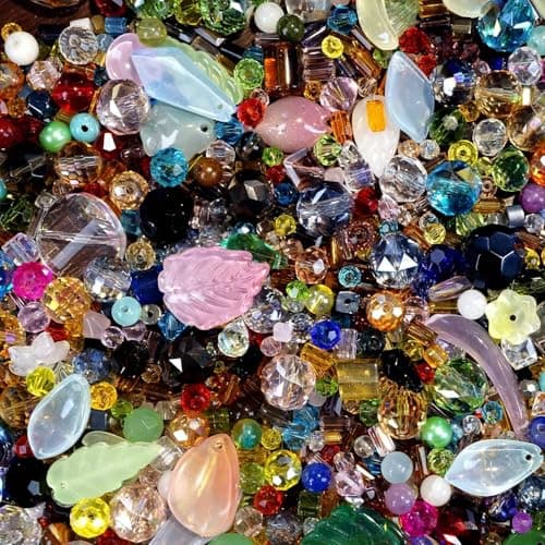 Crystal Beads for Jewelry Making, Mix Assorted Glass Beads assortments Multi-Color Crystal Assortment for DIY Jewelry Making, Bracelets, Necklaces, Keychains, Crafting (4-8-12 Ounces Choose) (4) - Thumbnail 4