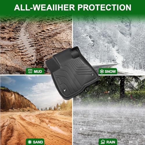 LUMWAY Floor Mats for 2023-2025 2026 Honda CRV (Include Gas and Hybrid), TPE All Weather Durable Floor Liners Door Sill Guards for Honda CRV Accessories - Thumbnail 6