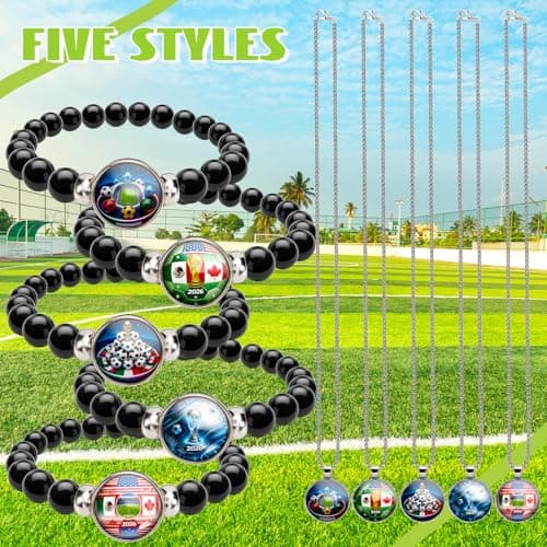 World Cup 2026 Soccer Gifts for Him Boys Men Teen Boys, Soccer Jewelry Gifts for Soccer Players Team Fans, Birthday Gifts for Son Grandson Brother, Soccer Gifts for Boys Teens Kids, Soccer Stuff for Boys - Thumbnail 5