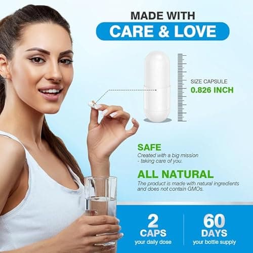 ASSR Triple Magnesium Complex – 300mg Magnesium Supplement with Glycinate, Malate & Citrate – Supports Relaxation, Muscle & Nerve Function – High Absorption, Vegan, Non-GMO, 120 Capsules - Thumbnail 5