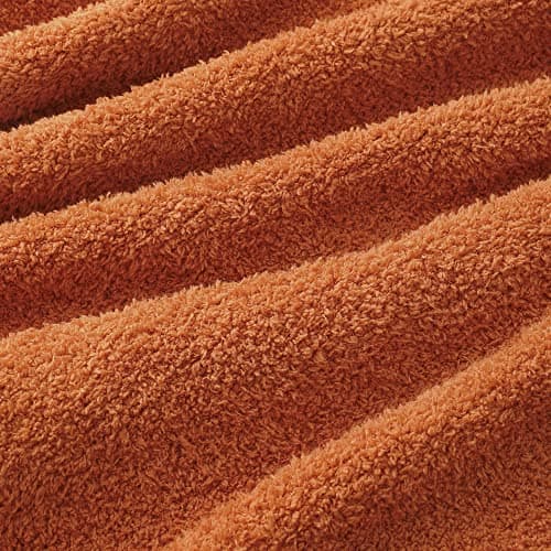 bearberry Super Soft Fall Throw Blanket Lightweight Cozy Warm Throw Blankets for Couch Bed Sofa All Season (Caramel, 50”x60”) - Thumbnail 5